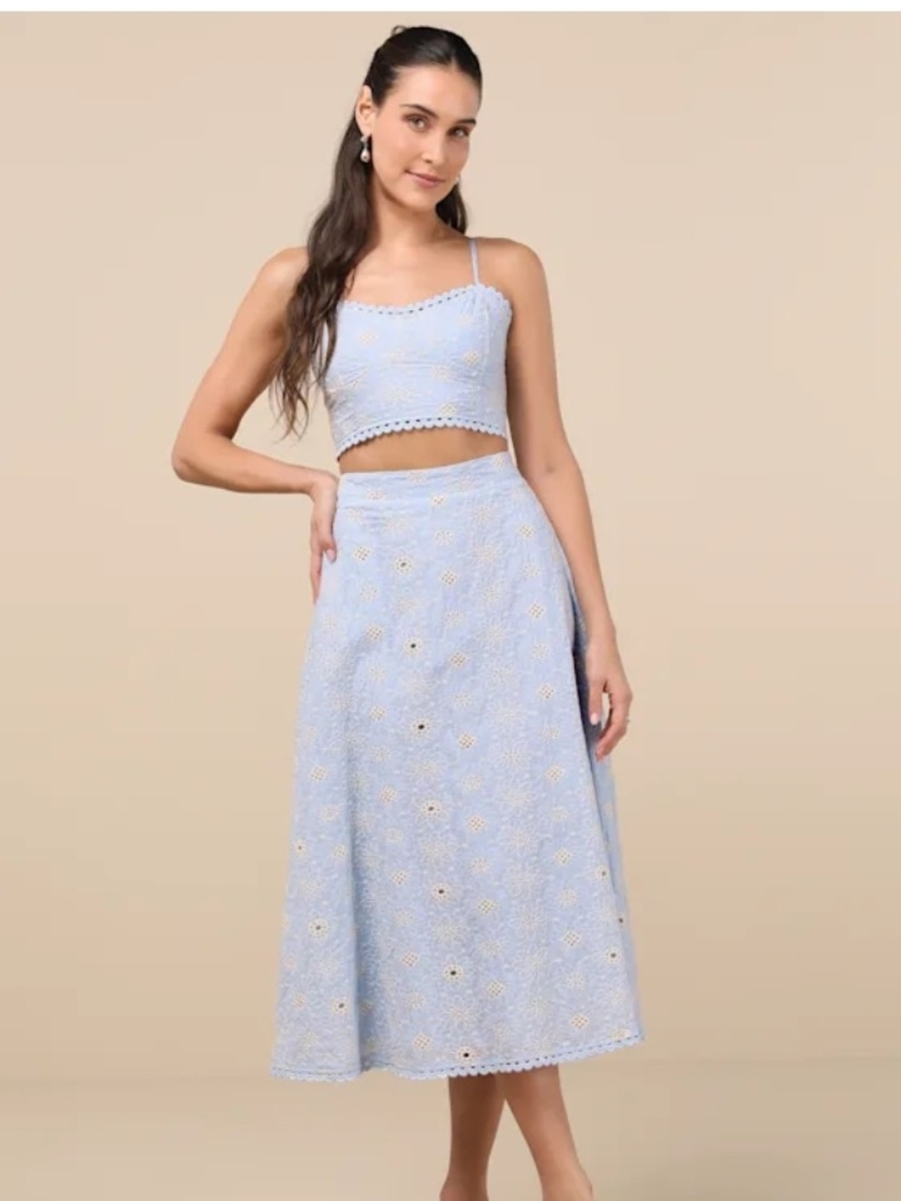 NWT LULUS Two Piece Midi Dress